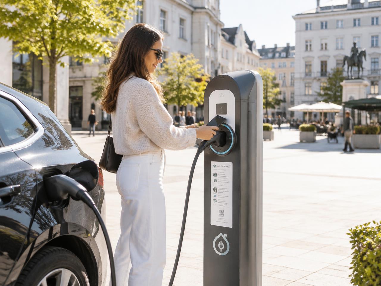 ECHARGE public charging station for electric vehicles in Kosovo